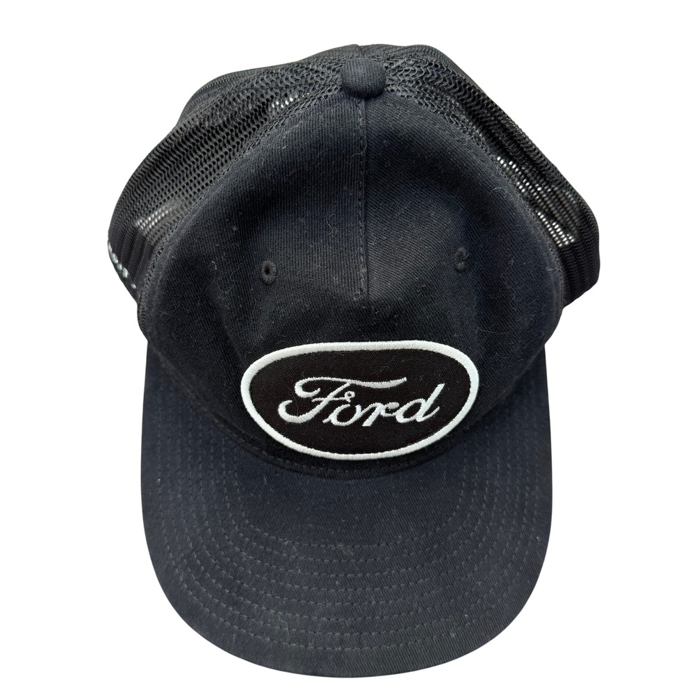 American Eagle Ford Logo Trucker Hat Black Mesh Snapback Adjustable Baseball Cap